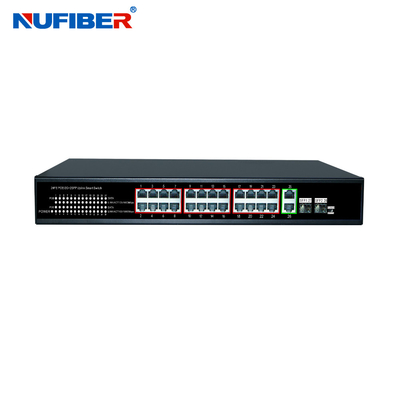 Σημείο εισόδου 4 8 16 24 λιμένες 10/100M 48V διακοπτών ινών Ethernet ODM Unmanaged Gigabit