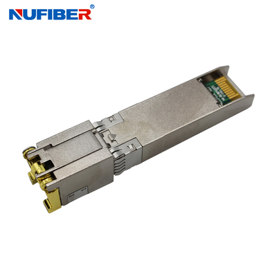 10gbase-τ ενότητα χαλκού RJ45 CAT6A 30m Ethernet SFP